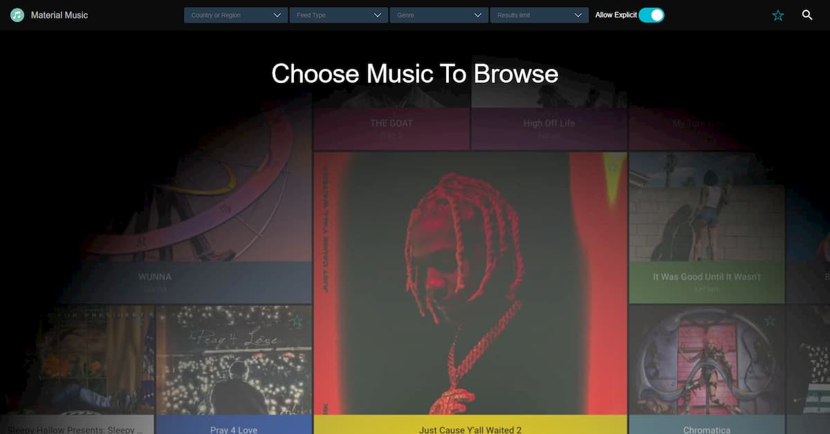 Material Music screenshot